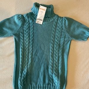 Gymboree little girl size 5/6 blue teal sweater NWT